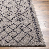 Surya Lykke LKK-2305 Black Light Gray 8'10" x 11'10" Rug