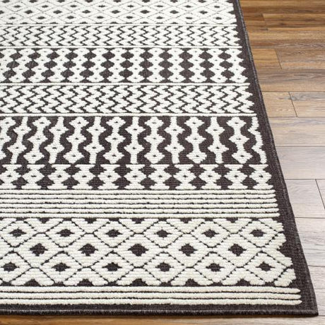 Surya Lyna LYA-2310 Black Off-White 2'7" x 7'2" Rug