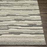 Surya Madelyn MYN-2306 Charcoal Light Beige 5' x 7'6" Rug