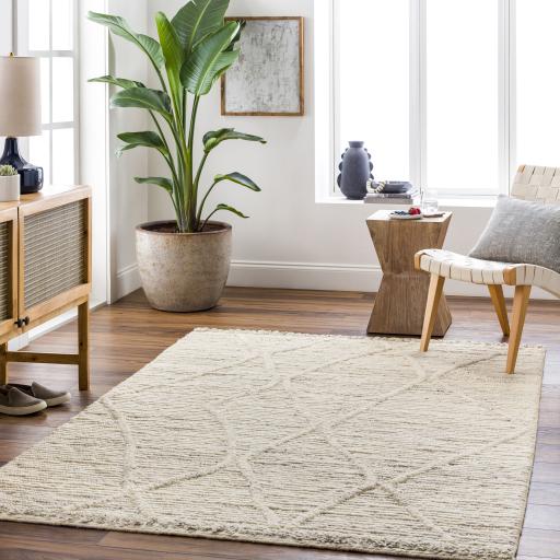 Surya Manisa MNS-2307 Black Cream 9' x 12' Rug