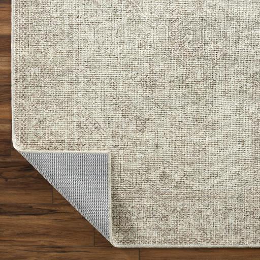 Surya Margot BOSC-2302 Dark Brown Dusty Sage 6'7" x 9' Rug