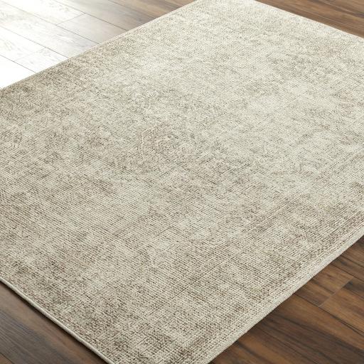 Surya Margot BOSC-2302 Dark Brown Dusty Sage 6'7" x 9' Rug