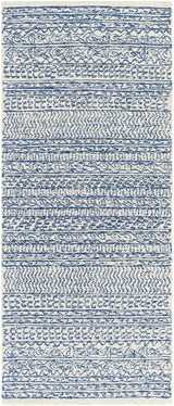 Surya Maroc MAR-2304 Dark Blue Light Beige 6' x 9' Oval Rug