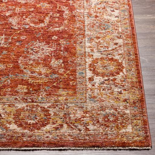 Surya Mirabel MBE-2307 Brick Red Charcoal 2'7" x 3'11" Rug