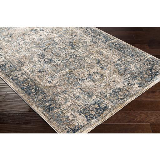 Surya Mirabel MBE-2312 Charcoal Light Beige 6'7" x 9'6" Rug
