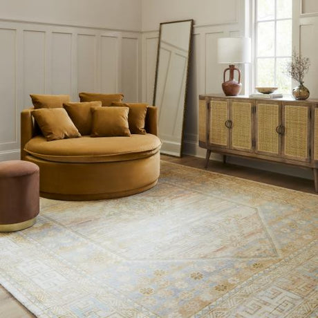 Surya Drancy DAC-001 33"H x 55"W x 47"D Accent and Lounge Chairs