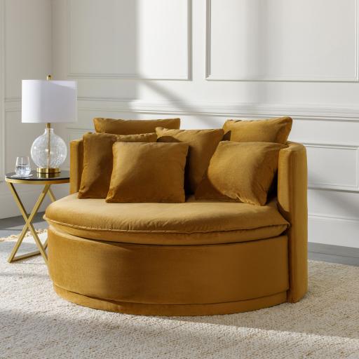 Surya Drancy DAC-001 33"H x 55"W x 47"D Accent and Lounge Chairs