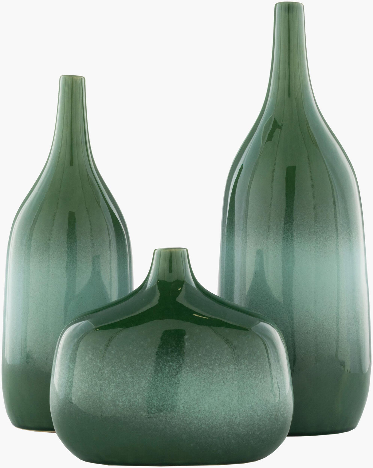 Livabliss Sparta SPA-002 18"H x 5"W x 7"D; 8"H x 5"W x 9"D; 15"H x 5"W x 6"D Vase
