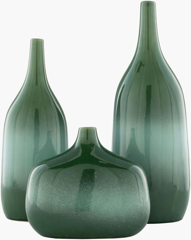 Livabliss Sparta SPA-002 18"H x 5"W x 7"D; 8"H x 5"W x 9"D; 15"H x 5"W x 6"D Vase
