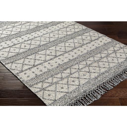 Surya Fleur FLE-2305 Charcoal Off-White 9' x 12' Rug