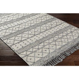 Surya Fleur FLE-2305 Charcoal Off-White 9' x 12' Rug