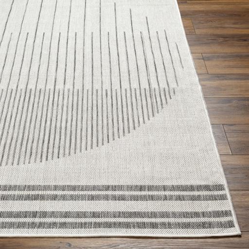 Surya Long Beach LBH-2334 Charcoal Ivory 6'7" x 9' Rug