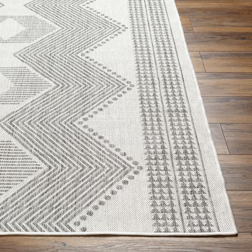 Surya Long Beach LBH-2347 Charcoal Ivory 6'7" x 9' Rug