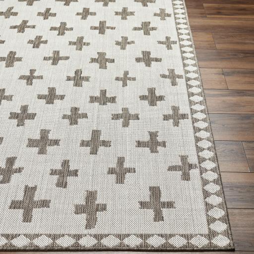 Surya Long Beach LBH-2360 Dark Brown Ivory 2'7" x 7'3" Rug