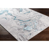 Surya Lustro LSR-2304 Blue Cream 5'3" x 7' Rug