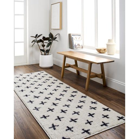 Surya Lykke LKK-2303 Black Ivory 2'7" x 4' Rug