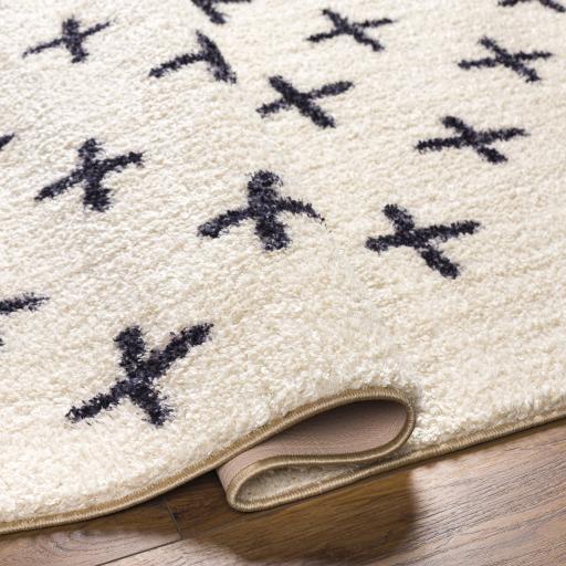 Surya Lykke LKK-2303 Black Ivory 2'7" x 4' Rug