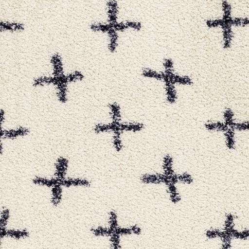Surya Lykke LKK-2303 Black Ivory 2'7" x 4' Rug