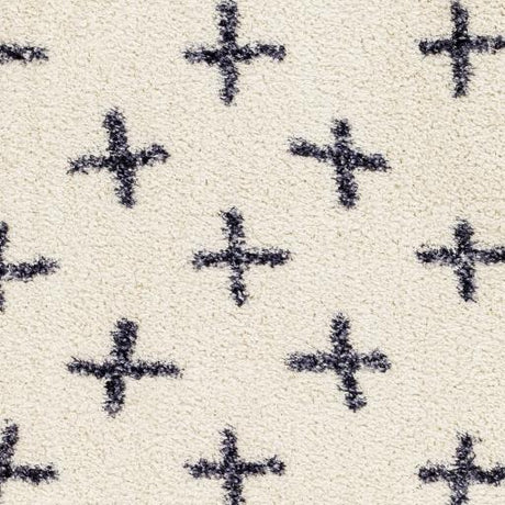 Surya Lykke LKK-2303 Black Ivory 2'7" x 4' Rug