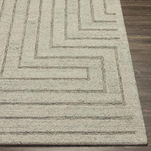 Surya Madelyn MYN-2307 Charcoal Light Gray 5' x 7'6" Rug