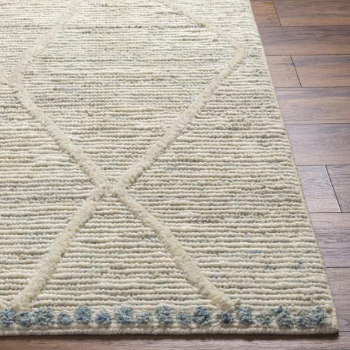 Surya Manisa MNS-2308 Blue Cream 2'6" x 8' Rug