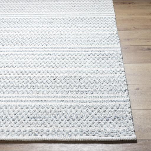 Surya Mardin MDI-2323 Black Cream 2'6" x 8' Rug