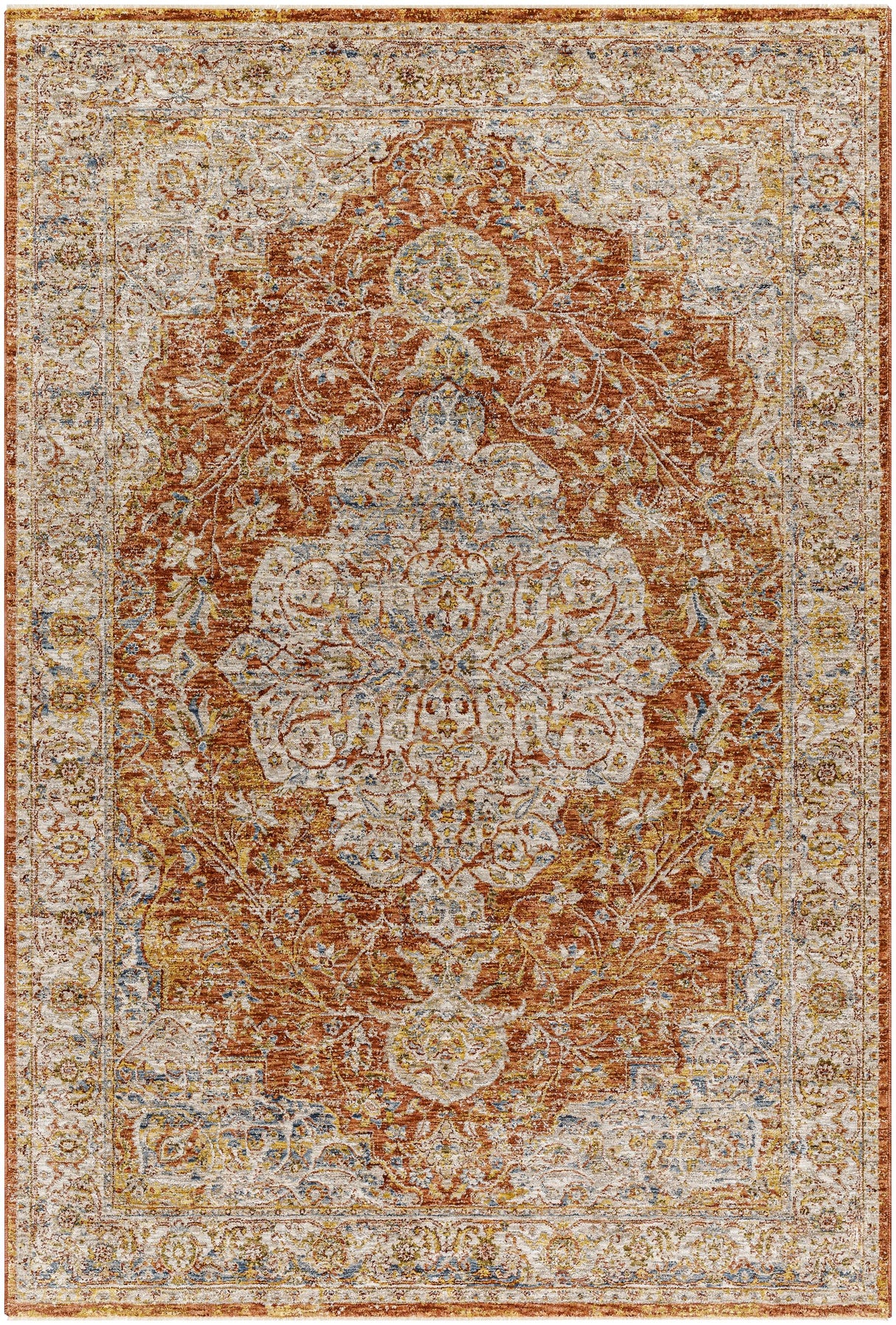Surya Mona Lisa MNI-2309 Brick Red Burgundy 5' x 7'5" Rug