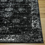 Surya Monte Carlo MNC-2349 Black Cream 5'3" x 7'3" Rug