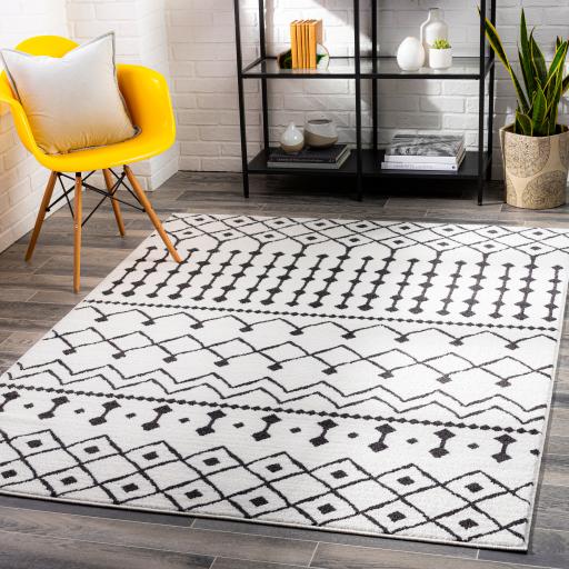 Surya Moroccan Shag MCS-2309 Black Charcoal 6'7" x 9'6" Rug