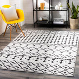 Surya Moroccan Shag MCS-2309 Black Charcoal 6'7" x 9'6" Rug