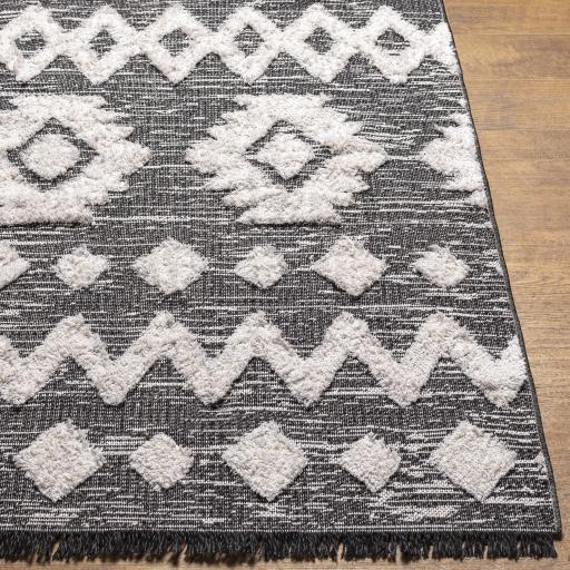 Surya Morocotton MCT-2307 Black White 2'1" x 3'9" Rug