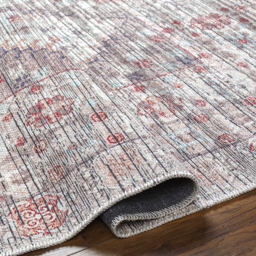 Surya Nolita NLT-2304 Black Brick Red 3'9" x 5'11" Rug