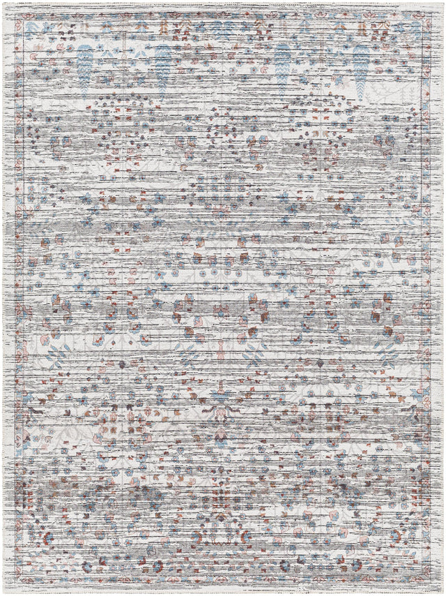 Surya Nolita NLT-2306 Aqua Brick Red 3'9" x 5'11" Rug