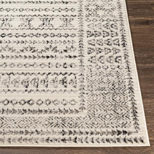 Surya Pisa PSS-2313 Black Charcoal 4'11" x 7' Rug