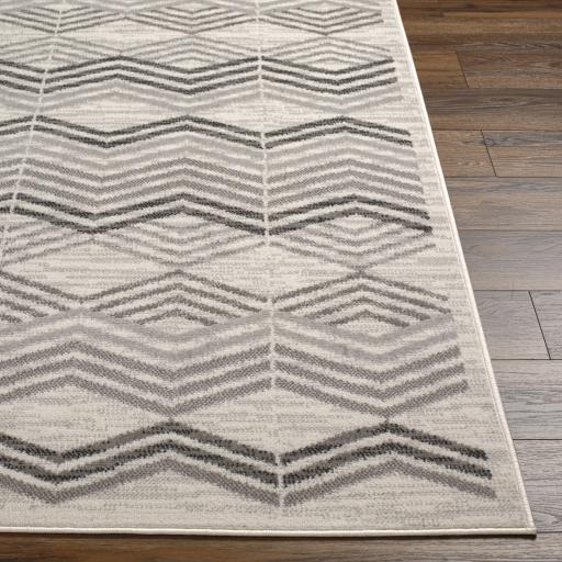 Surya Pisa PSS-2352 Black Charcoal 6'7" x 9' Rug
