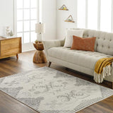 Surya Pisa PSS-2360 Charcoal Light Gray 6'7" x 9' Rug