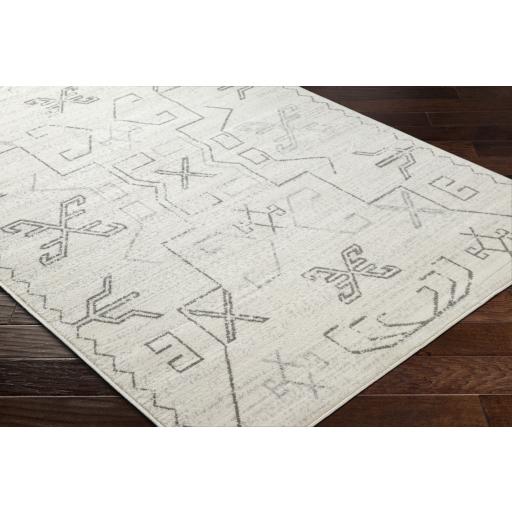 Surya Pisa PSS-2361 Charcoal Light Gray 6'7" x 9' Rug