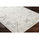 Surya Pisa PSS-2361 Charcoal Light Gray 6'7" x 9' Rug