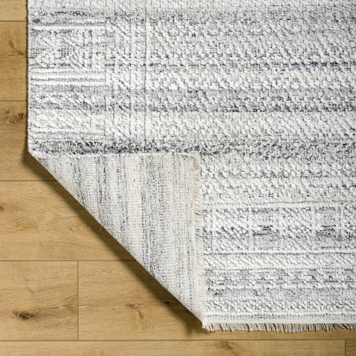 Surya Pompei PPI-2302 Black Metallic Silver 2' x 3' Rug