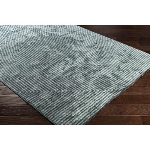 Surya Quartz QTZ-5030 Charcoal Pale Blue 6' x 9' Rug