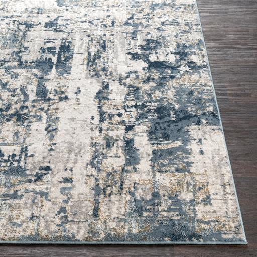 Surya Quatro QUA-2303 Dark Blue Gray 6'7" x 9'6" Rug