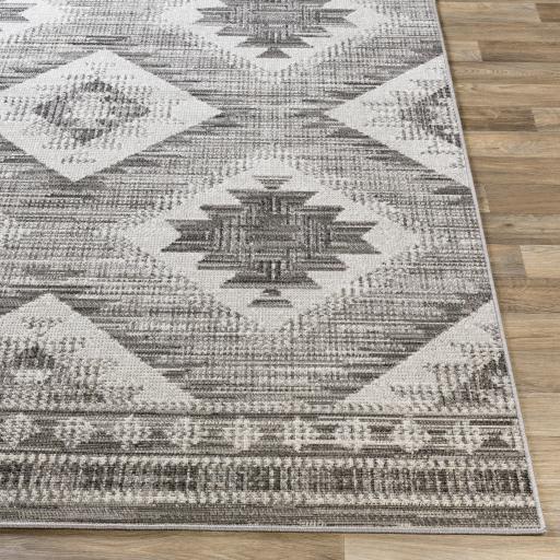 Surya Rafetus ETS-2335 Black Light Gray 5'3" x 7'7" Rug