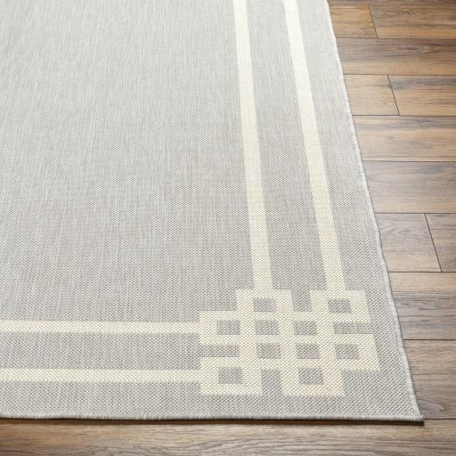 Surya Ravello RVL-2340 Charcoal Ivory 5'3" x 7' Rug