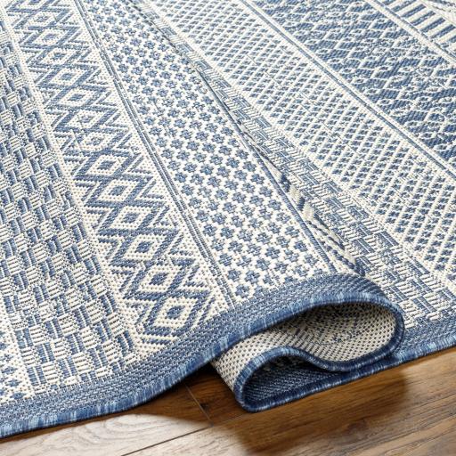 Surya Ravello RVL-2372 Dark Blue Denim 5'3" x 7' Rug