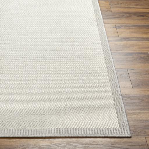 Surya Ravello RVL-2383 Charcoal Ivory 5'3" x 7' Rug