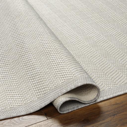 Surya Ravello RVL-2383 Charcoal Ivory 5'3" x 7' Rug