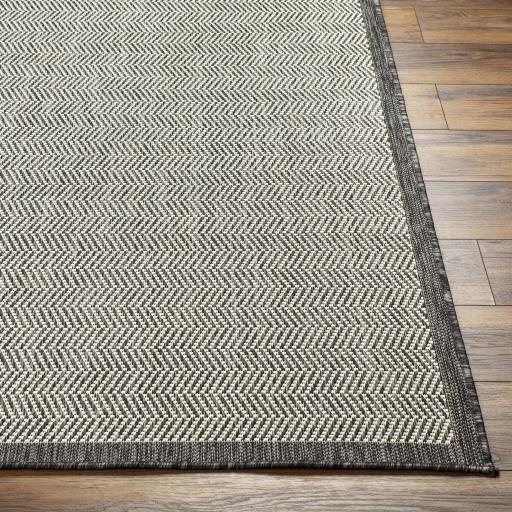 Surya Ravello RVL-2384 Black Ivory 5'3" x 7' Rug