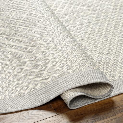 Surya Ravello RVL-2388 Charcoal Ivory 5'3" x 7' Rug