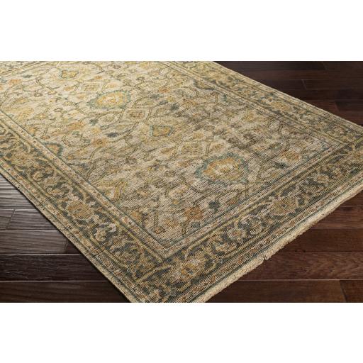 Surya Reign REG-2305 Black Burnt Orange 2' x 3' Rug