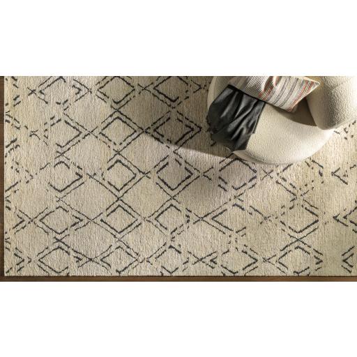 Surya Riah RIH-2300 Black Light Gray 2' x 3' Rug